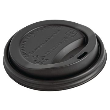 Picture of Fiesta Compostable Coffee Cup Lids 340ml / 12oz (Pack of 1000)