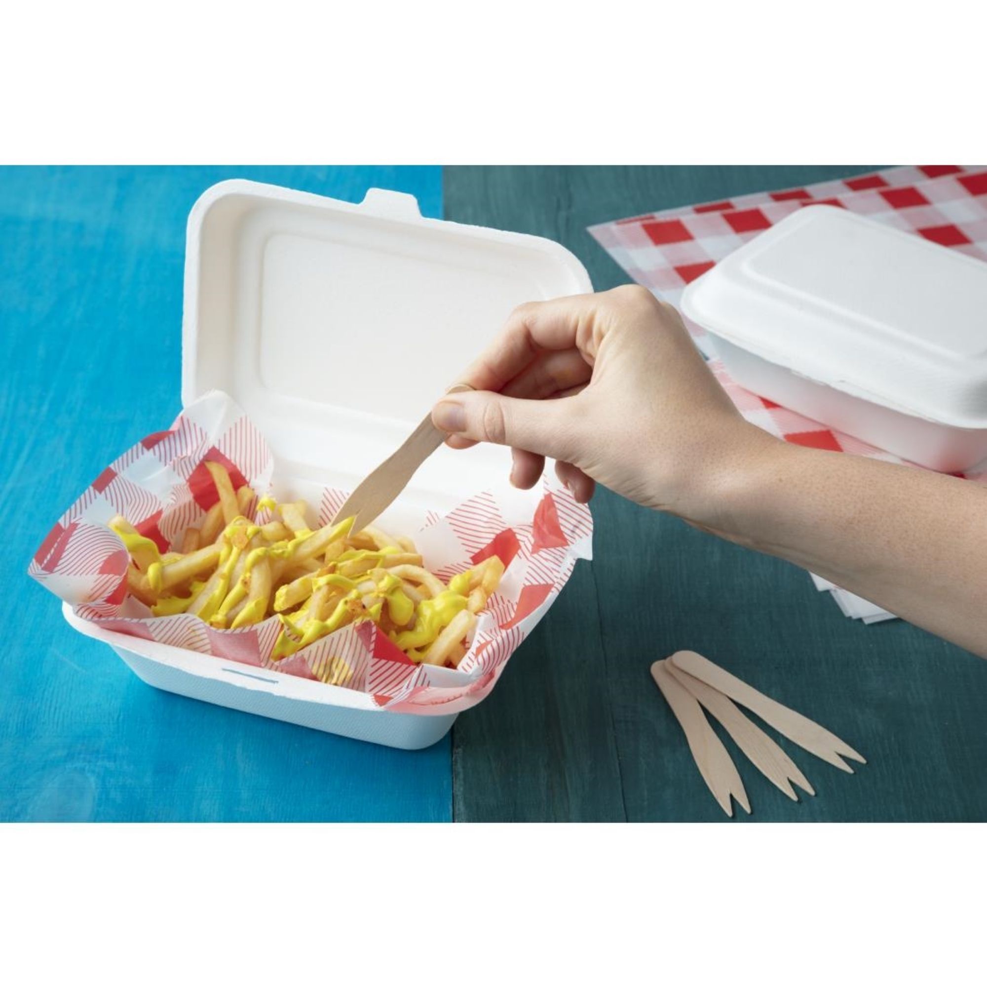 Picture of Fiesta Compostable Wooden Chip Forks (Pack of 1000)