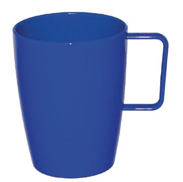 Picture of Olympia Kristallon Polypropylene Handled Beakers Blue 348.7ml (12 pack)