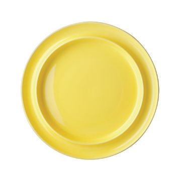 Picture of Olympia Heritage Raised Rim Plates Yellow 253mm (Pack of 4)