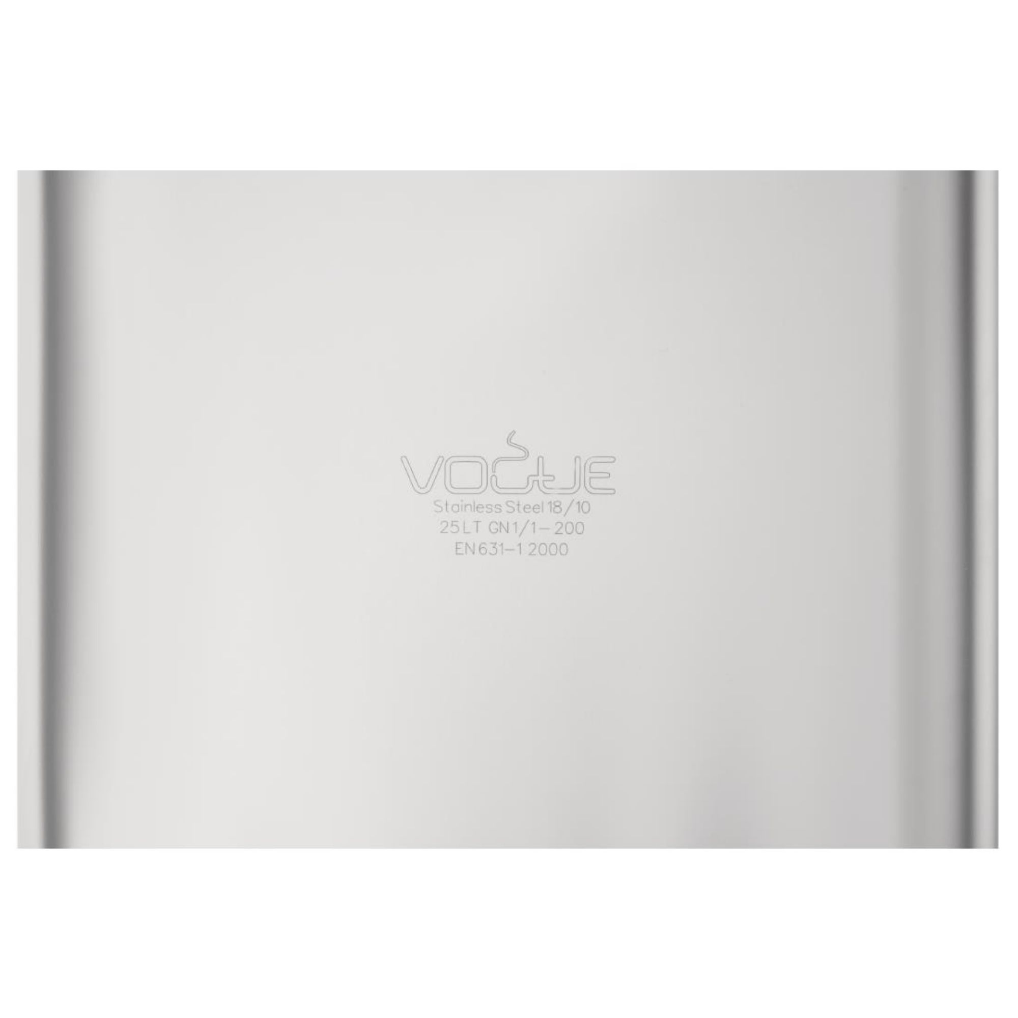 Picture of Vogue Heavy Duty Stainless Steel 1/1 Gastronorm Tray 200mm
