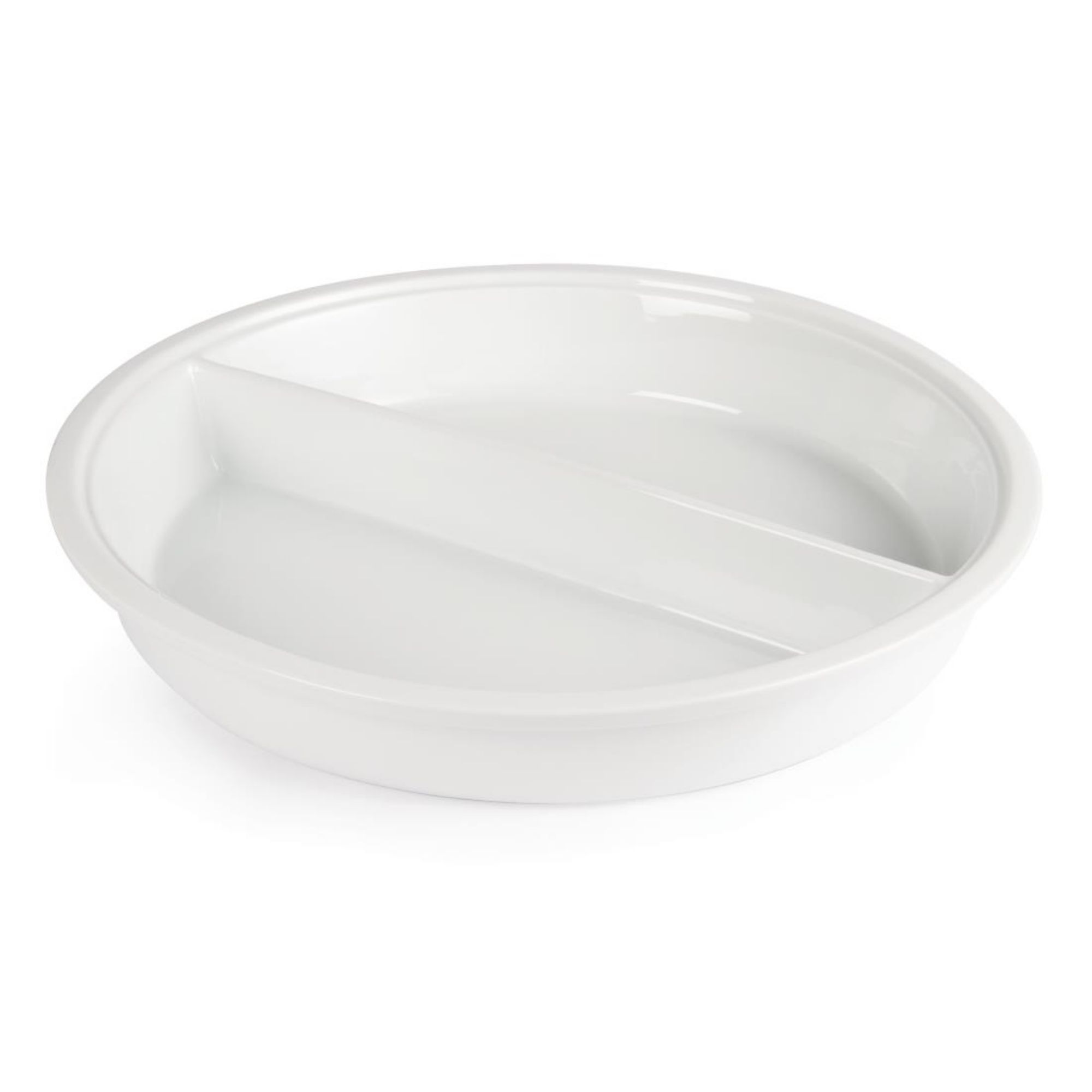 Picture of Olympia Whiteware Divided Round Dish 3.5Ltr 123.1oz