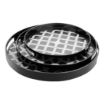 Picture of Olympia Kristallon Polycarbonate Round Non Slip Tray with Handles 405mm - DP666