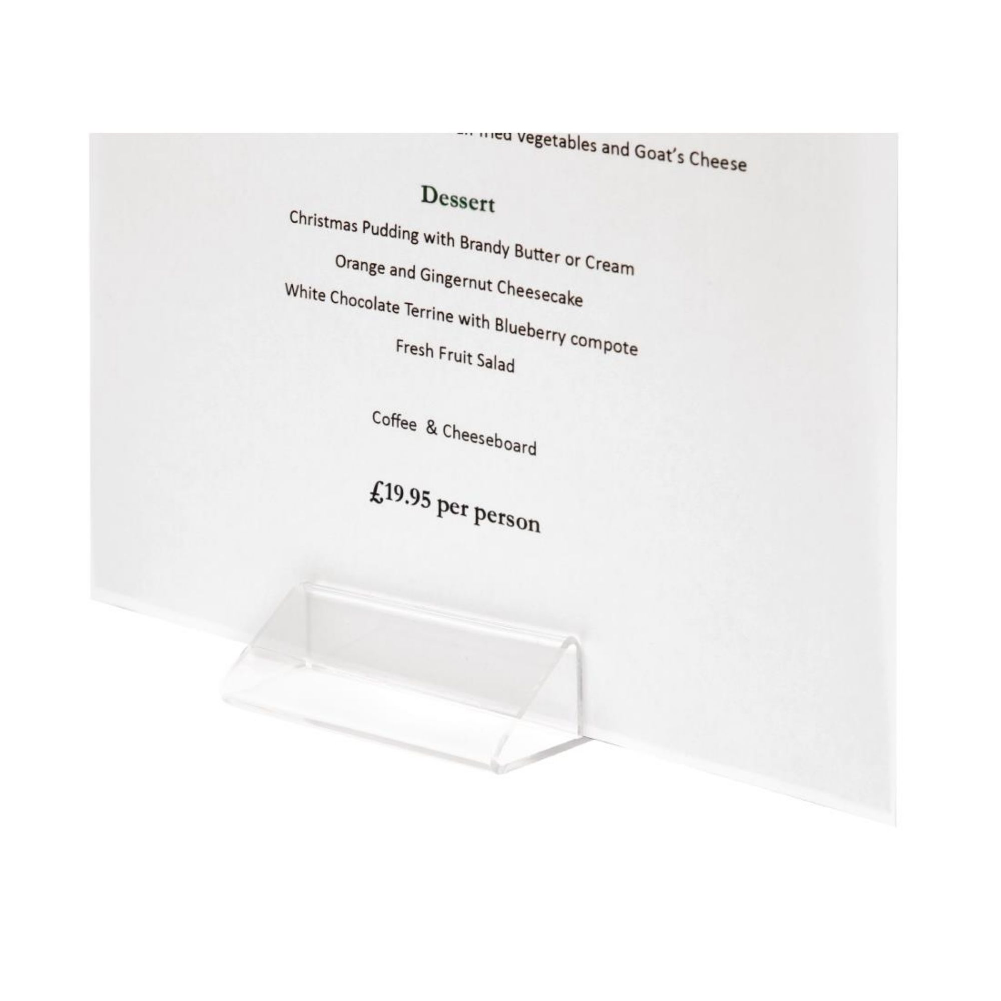 Picture of Acrylic Triangle Menu Holder