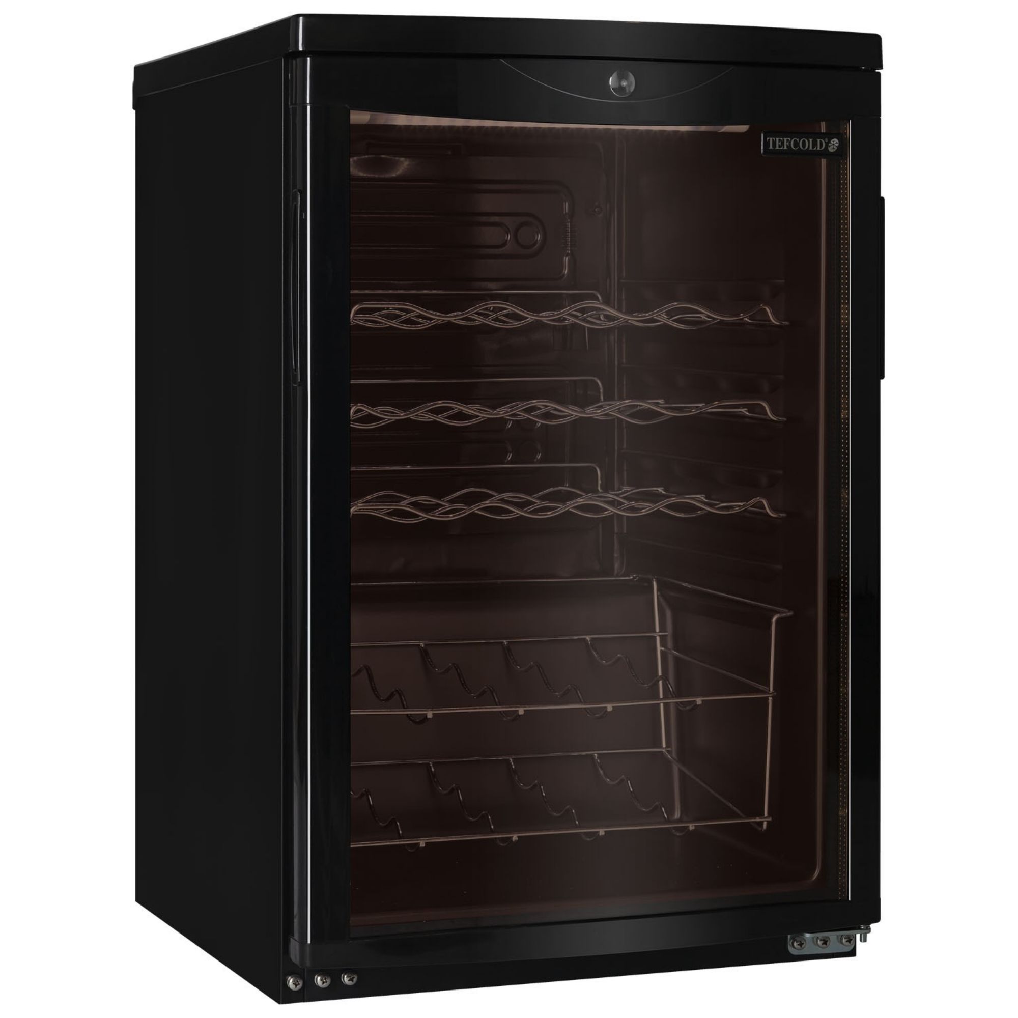 Picture of Tefcold SC85 BLACK Glass Door Wine Cooker