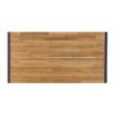 Picture of Bolero Acacia Wood and Steel Rectangular Industrial Table 1800mm - DS157