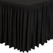 Picture of Table Top Black Cover & Skirting - Plisse Style - CD397