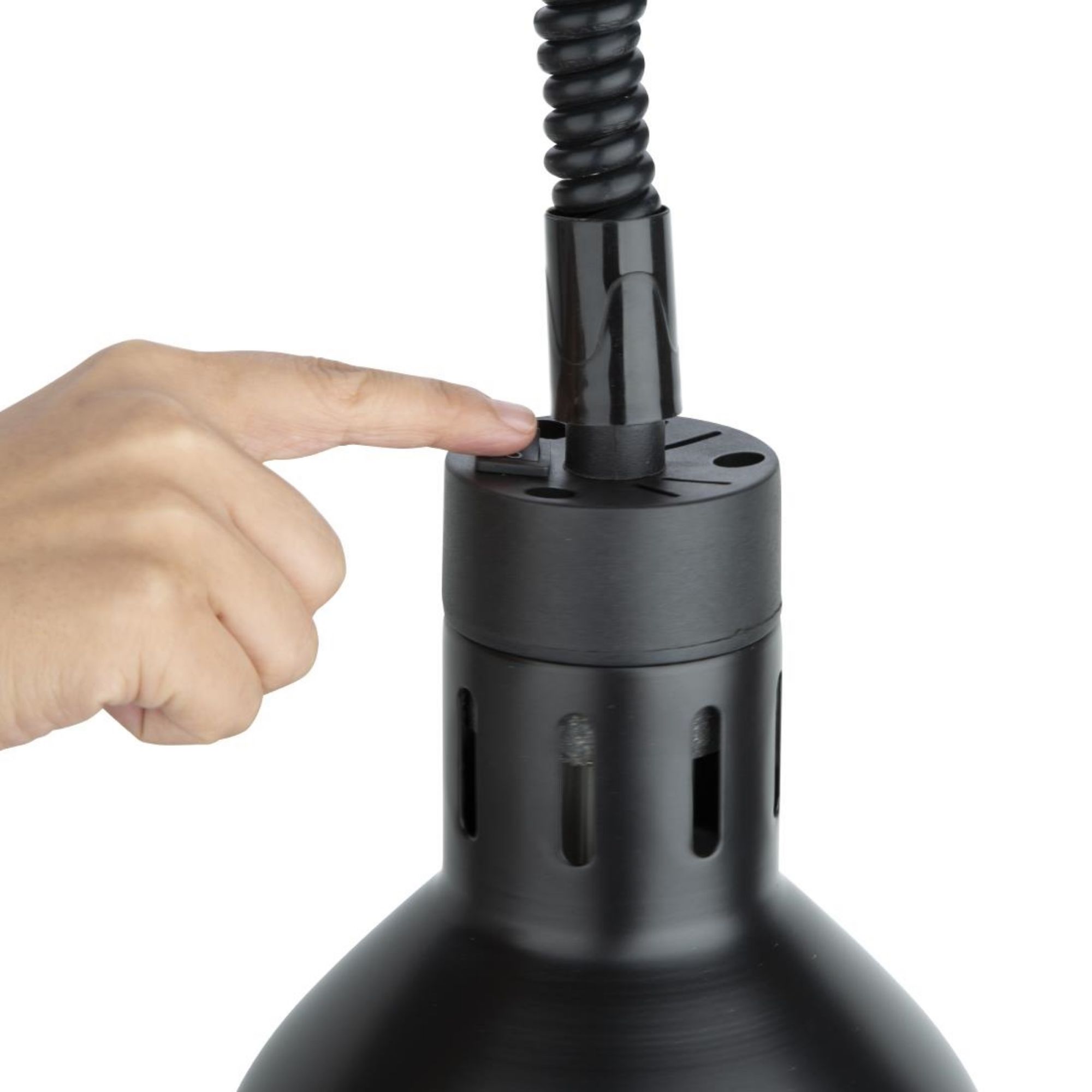 Picture of Buffalo Retractable Heat Lamp Matte Black Finish