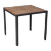 Picture of Bolero Square Steel and Acacia Table 800mm - DS152