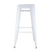 Picture of Bolero Bistro Galvanised Steel High Stools White (Pack of 4) - DM763