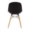 Picture of Bolero Arlo PP Moulded Side Chair Charcoal with Spindle Legs (Pack of 2) - DM841
