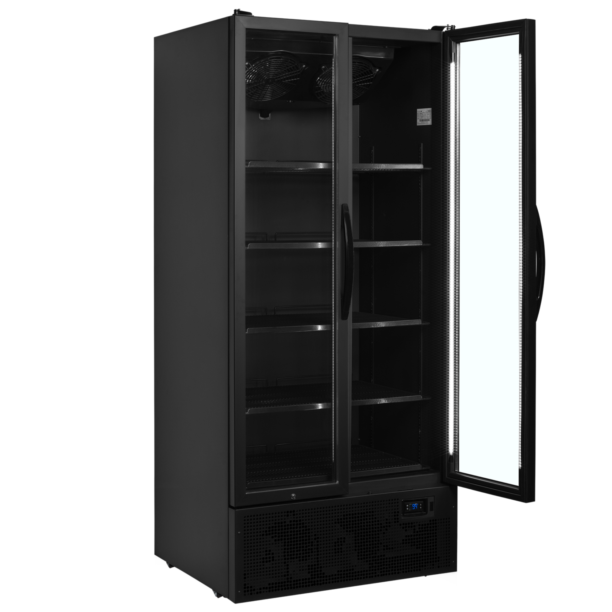 Picture of Tefcold FS890H BLACK Black Glass Door