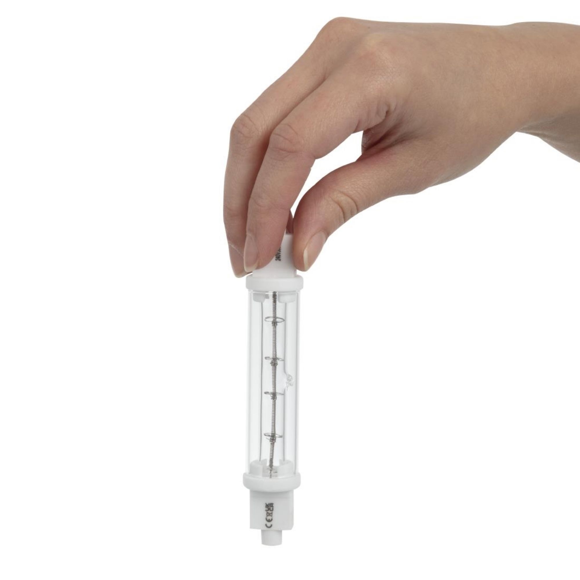 Picture of Jacketed Infrared Quartz Heat Bulb R7 118mm 300W