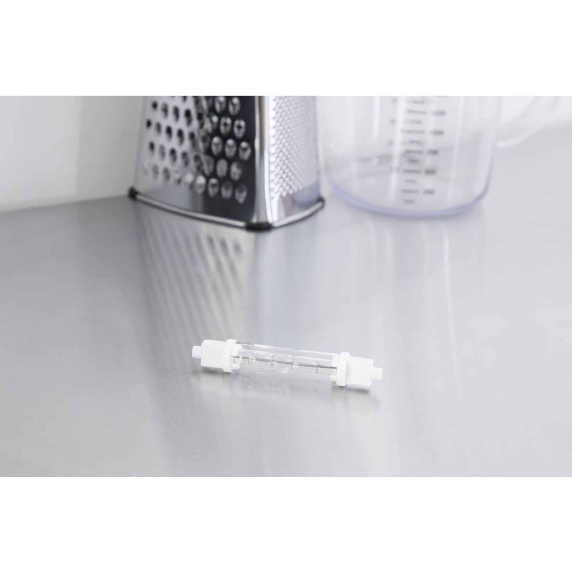 Picture of Jacketed Infrared Quartz Heat Bulb R7 118mm 300W