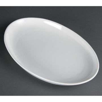 Picture of Olympia Whiteware French Deep Oval Plates 365mm (Pack of 2)