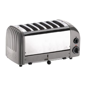 Picture of Dualit 6 Slice Vario Toaster Metallic Silver 60147