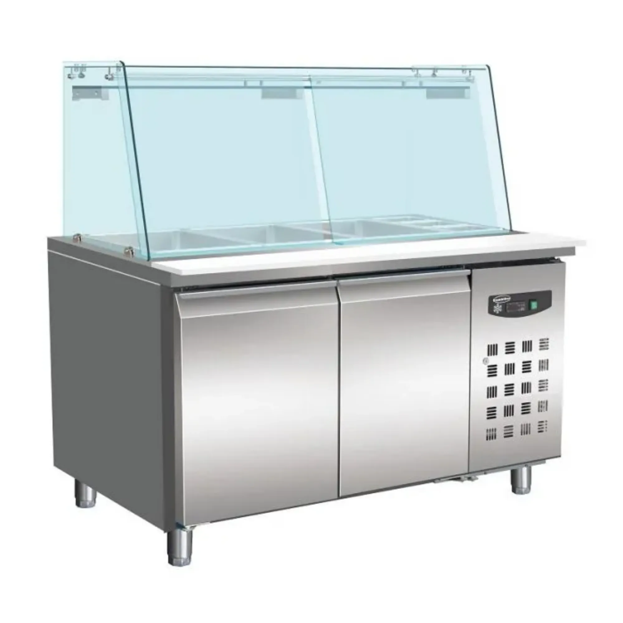 Picture of CombISteel Refrigerated Bakery Counter with Glass Cover 2 Doors - 7950.0420