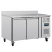 Picture of Polar U-Series Double Door Counter Fridge with Upstand 282Ltr - DL914