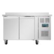 Picture of Polar U-Series Double Door Counter Fridge with Upstand 282Ltr - DL914