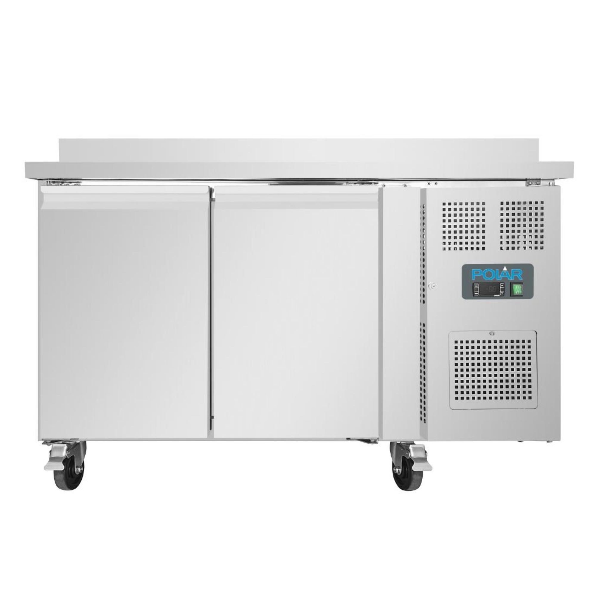 Picture of Polar U-Series Double Door Counter Fridge with Upstand 282Ltr