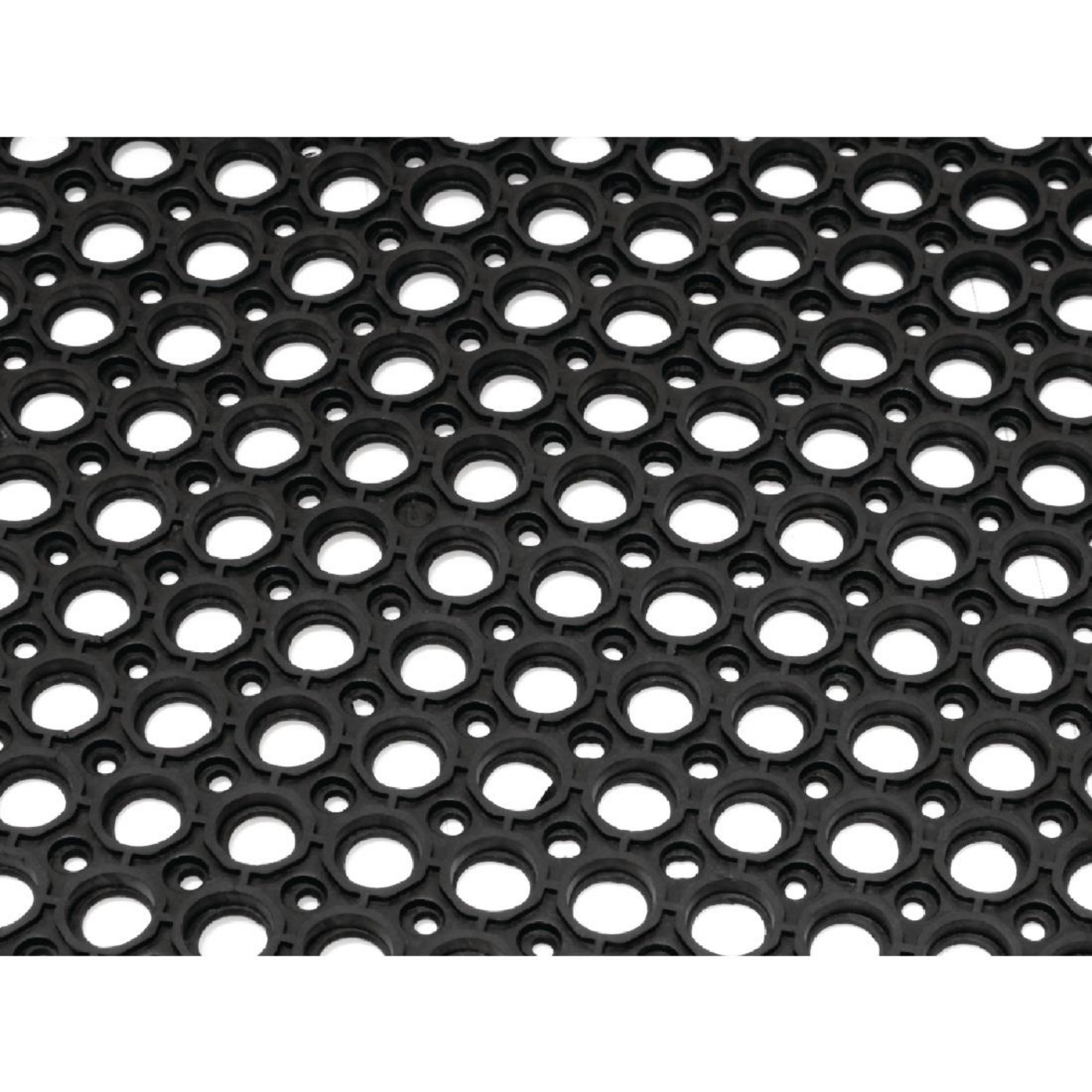 Picture of Jantex Rubber Anti Fatigue Anti Slip Floor Safety Mat Black 1500 x 900mm