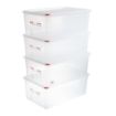 Picture of Araven Polypropylene 1/1 Gastronorm Food Storage Box 28Ltr (Pack of 4) - DL984