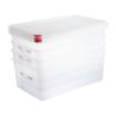 Picture of Araven Polypropylene 1/1 Gastronorm Food Storage Box 28Ltr (Pack of 4) - DL984