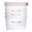 Picture of Araven Polypropylene 1/1 Gastronorm Food Storage Box 28Ltr (Pack of 4) - DL984