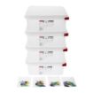 Picture of Araven Polypropylene 1/2 Gastronorm Food Container 6.5Ltr (Pack of 4) - DL982