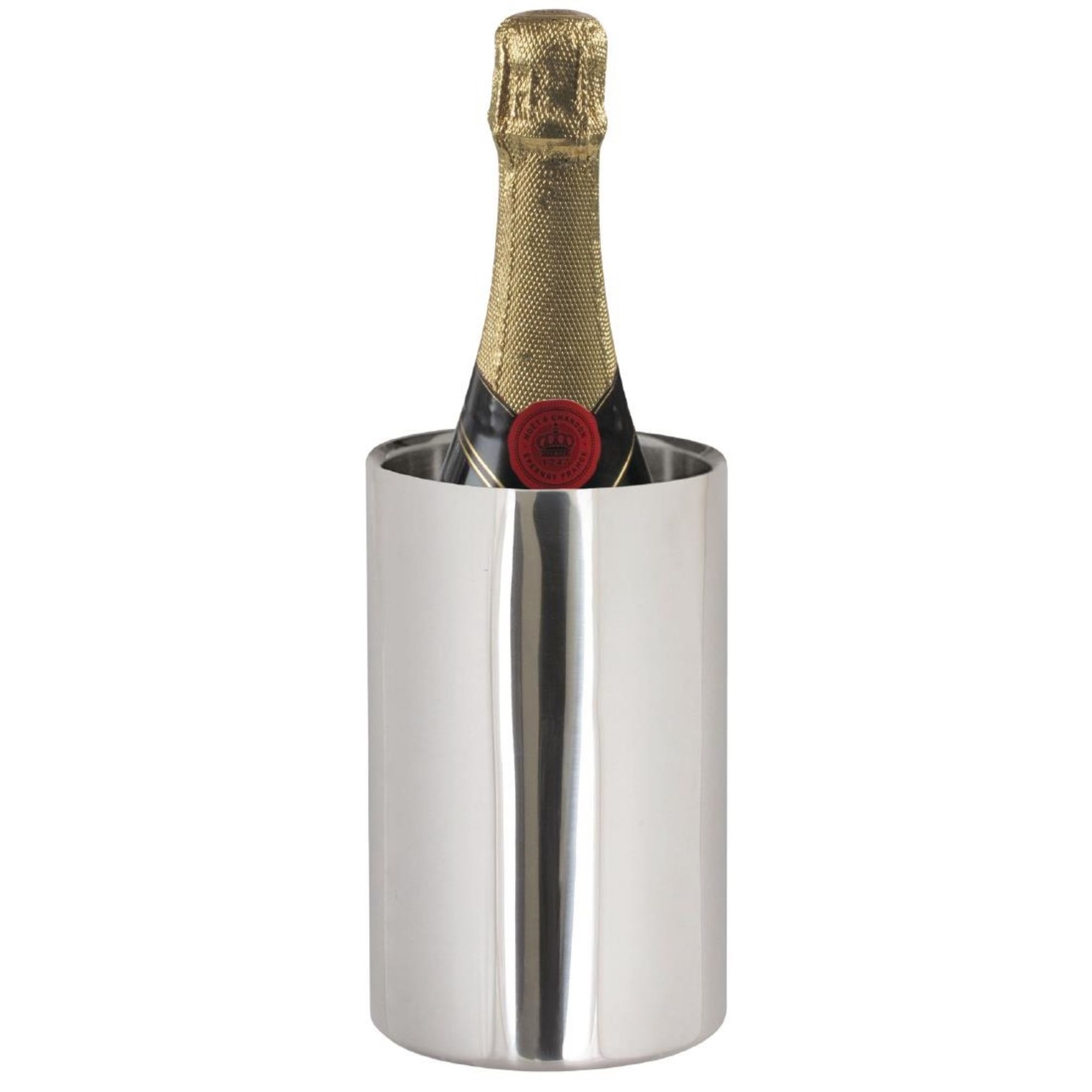 Picture of Olympia Polished Stainless Steel Wine And Champagne Cooler