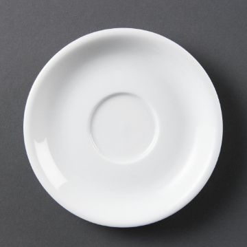 Picture of Olympia Whiteware Cappuccino Saucers (Pack of 12)