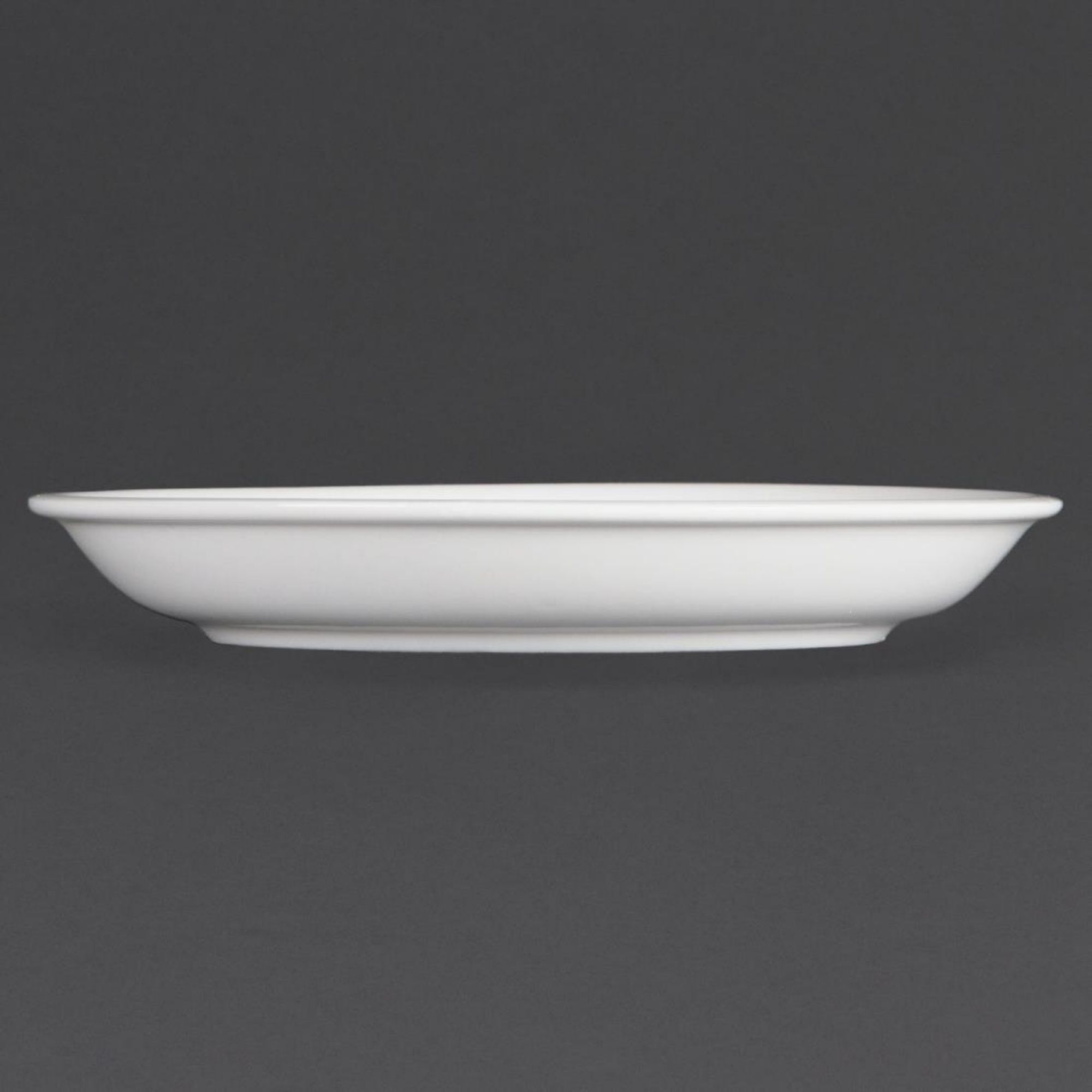 Picture of Olympia Whiteware Cappuccino Saucers (Pack of 12)