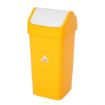 Picture of SYR Polypropylene Swing Bin Yellow 50Ltr - CC080