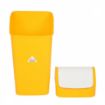 Picture of SYR Polypropylene Swing Bin Yellow 50Ltr - CC080