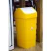 Picture of SYR Polypropylene Swing Bin Yellow 50Ltr - CC080