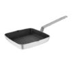 Picture of Vogue Aluminium Square Non-Stick Teflon Ribbed Skillet Pan 24cm - DL942