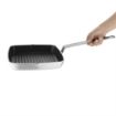 Picture of Vogue Aluminium Square Non-Stick Teflon Ribbed Skillet Pan 24cm - DL942