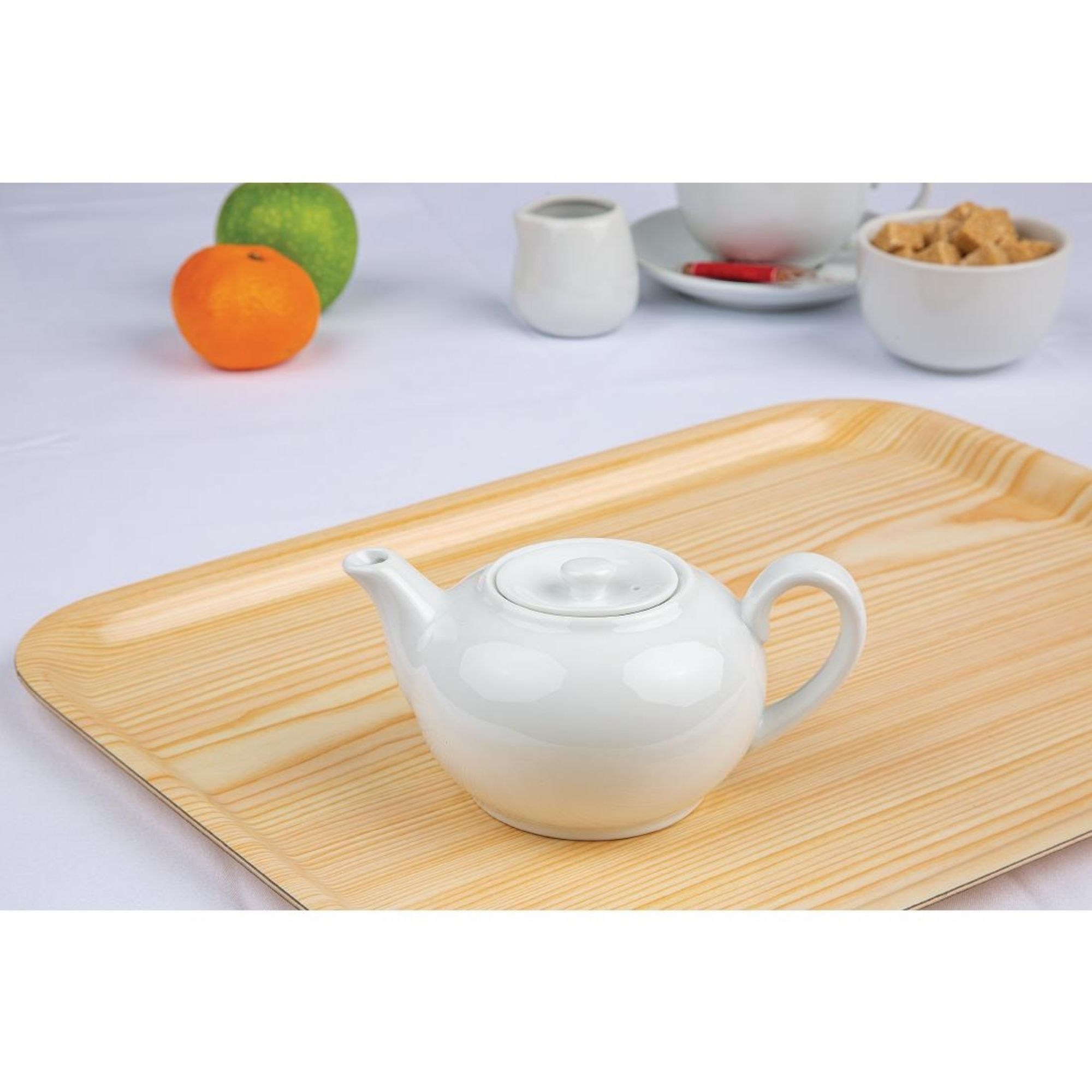 Picture of Olympia Whiteware Teapots 426ml (Pack of 4)