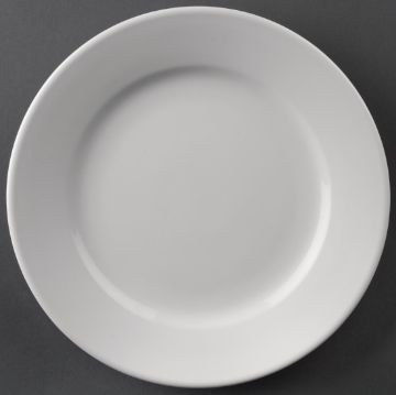 Picture of Olympia Athena Wide Rimmed Plates 165mm White (Pack of 12)