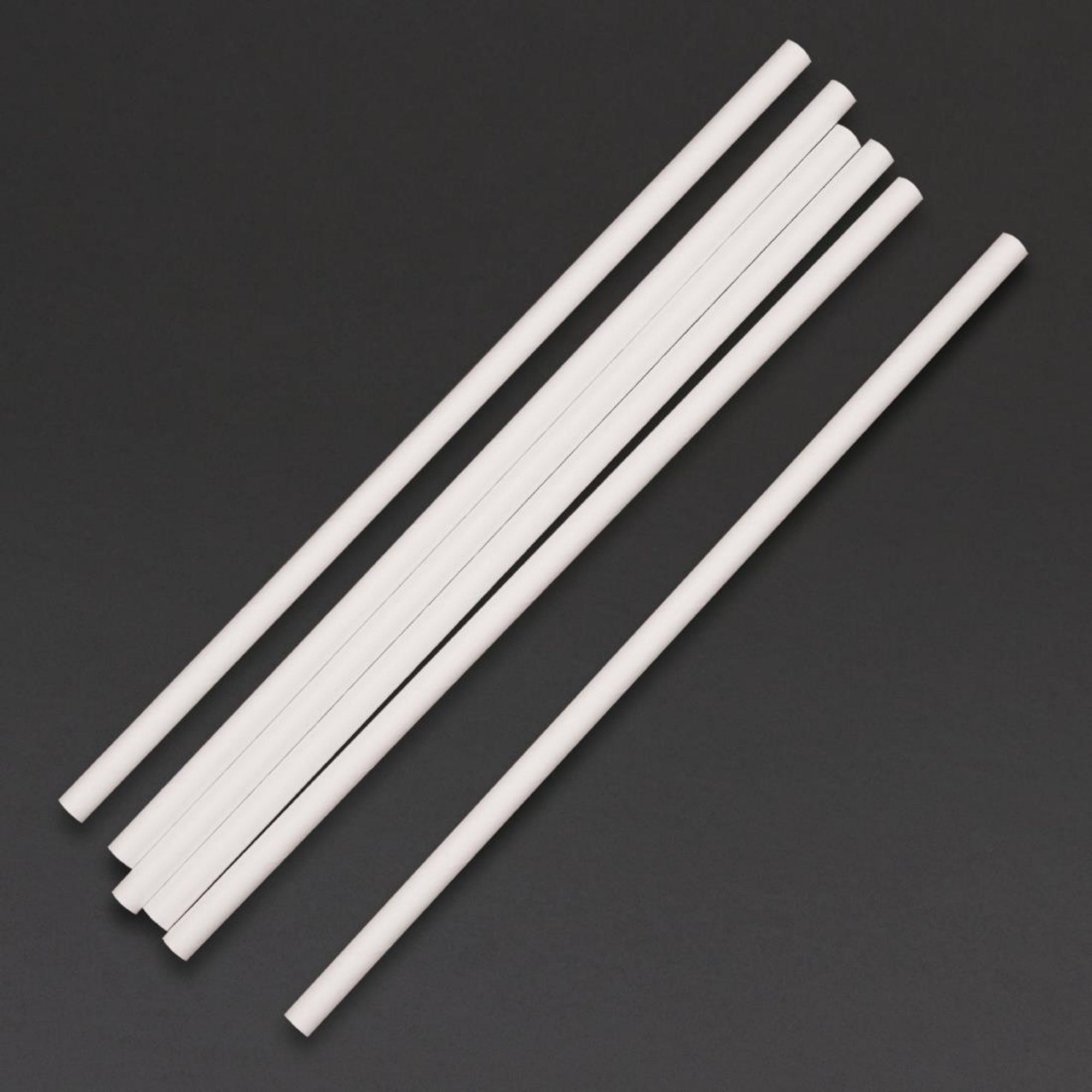 Picture of Fiesta Compostable Paper Straws White (Pack of 250)