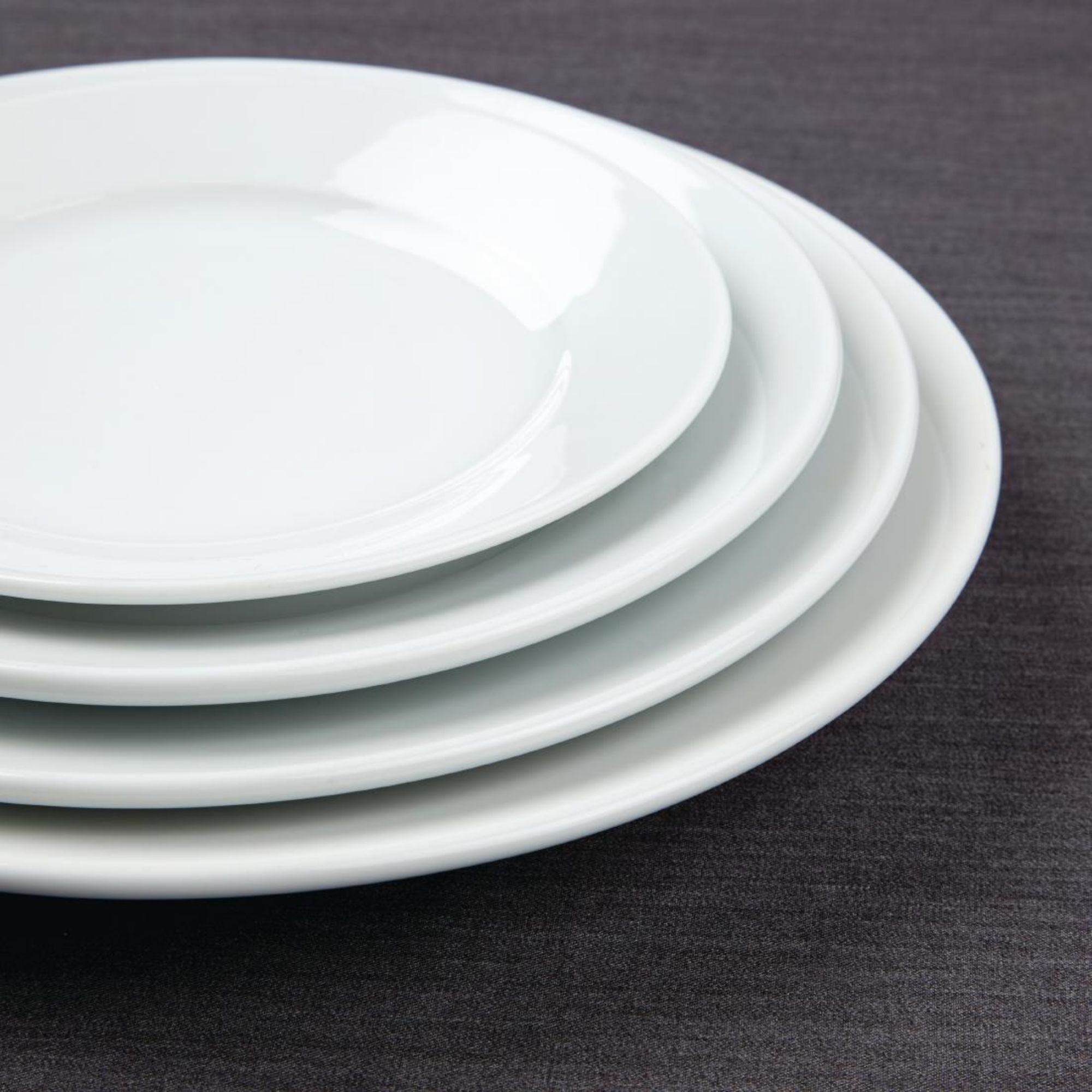 Picture of Olympia Athena Wide Rimmed Plates 165mm White (Pack of 12)
