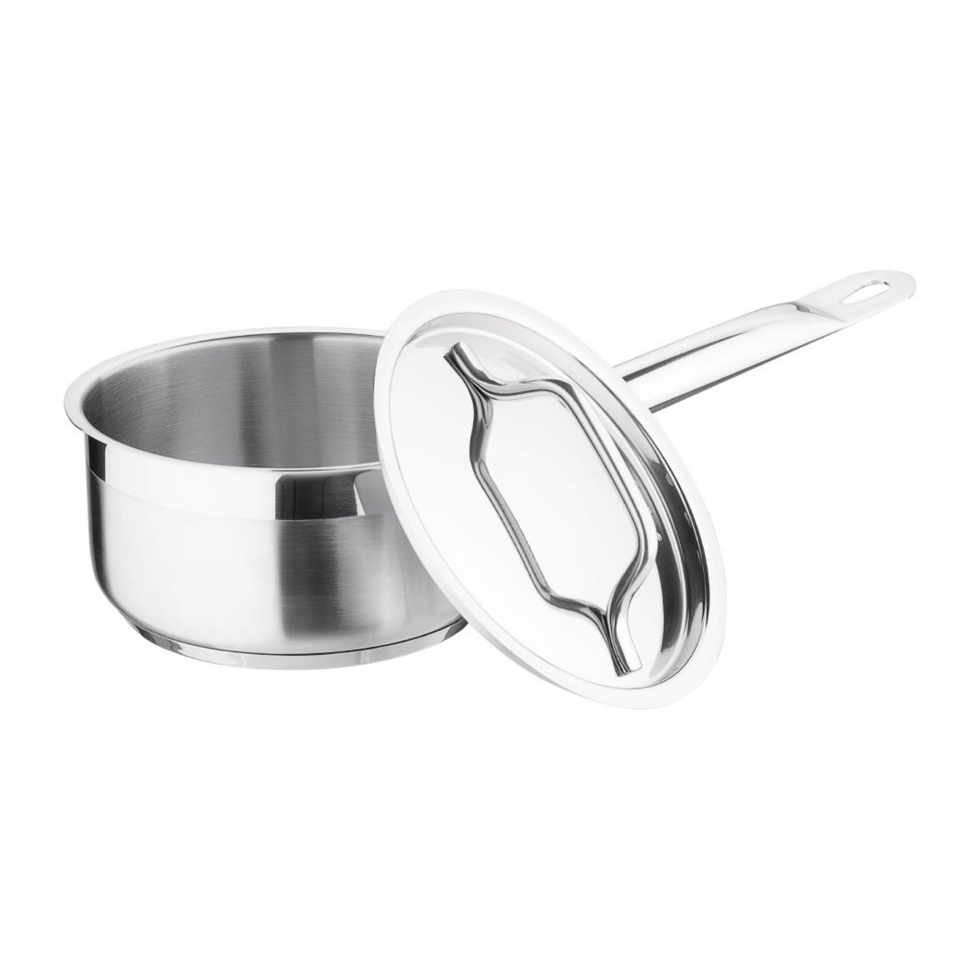 Picture of Nisbets Essentials Stainless Steel Saucepan With Lid 14cm