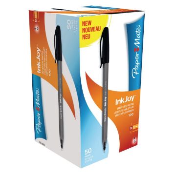 Picture of Paper Mate Inkjoy 100 Capped Medium Black Tuck (50 pack)