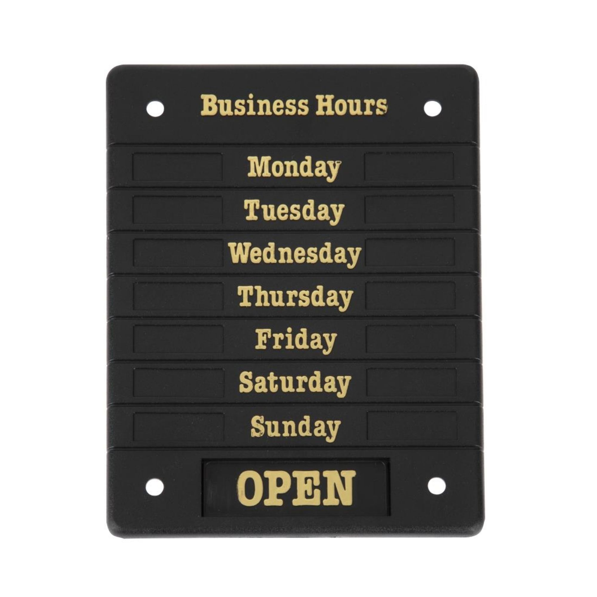 Picture of Beaumont Adjustable Opening Hours Display - DL226