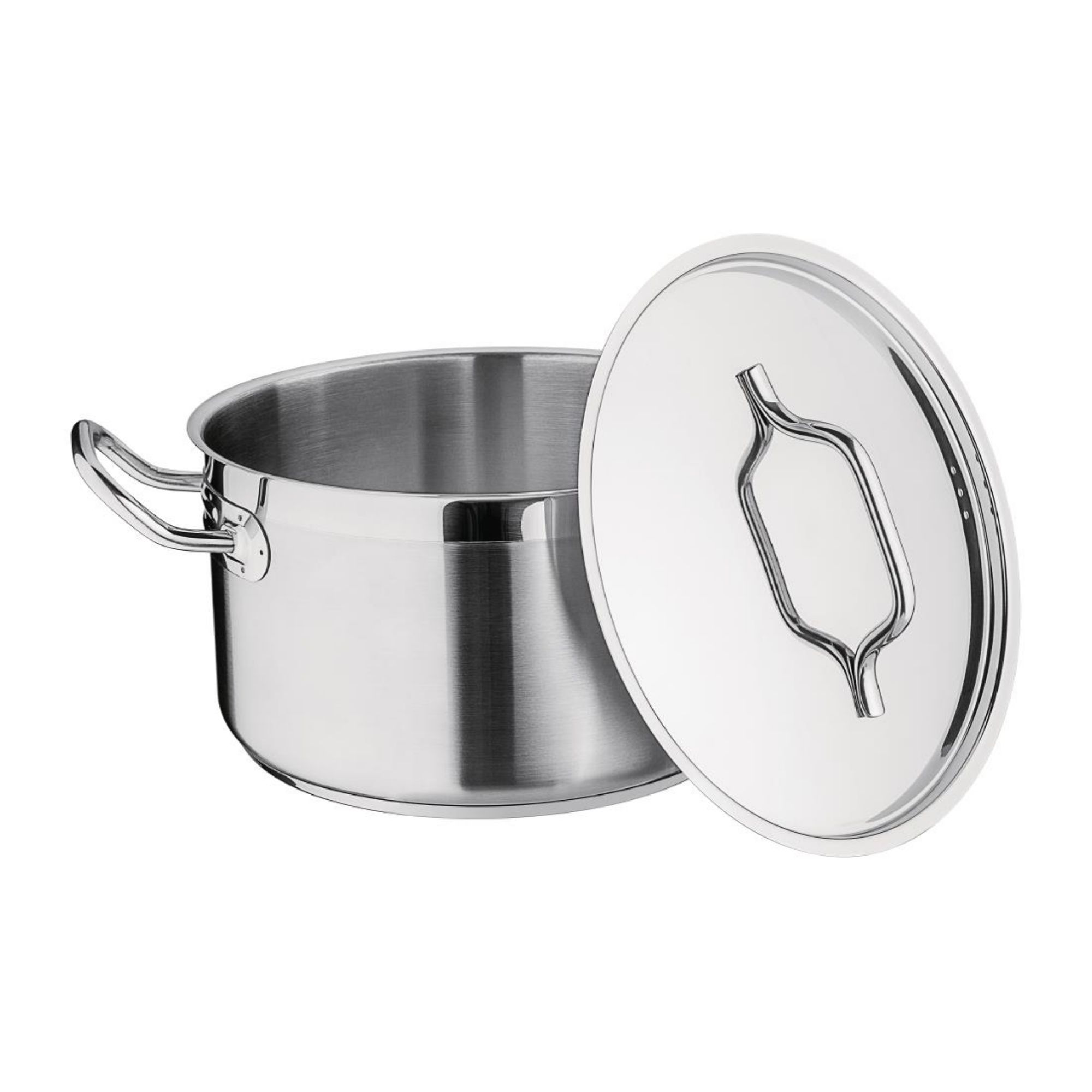 Picture of Nisbets Essentials Stainless Steel Stew Pot With Lid 24cm