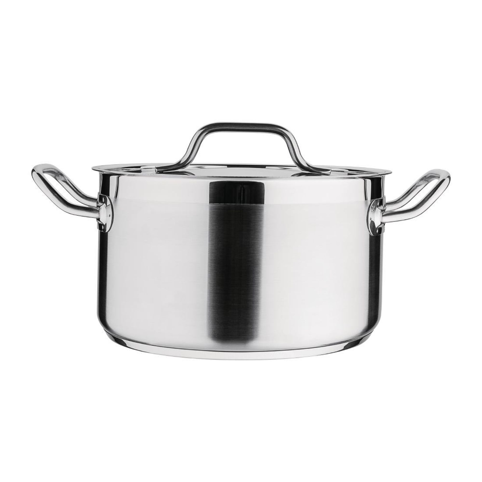 Picture of Nisbets Essentials Stainless Steel Stew Pot With Lid 24cm