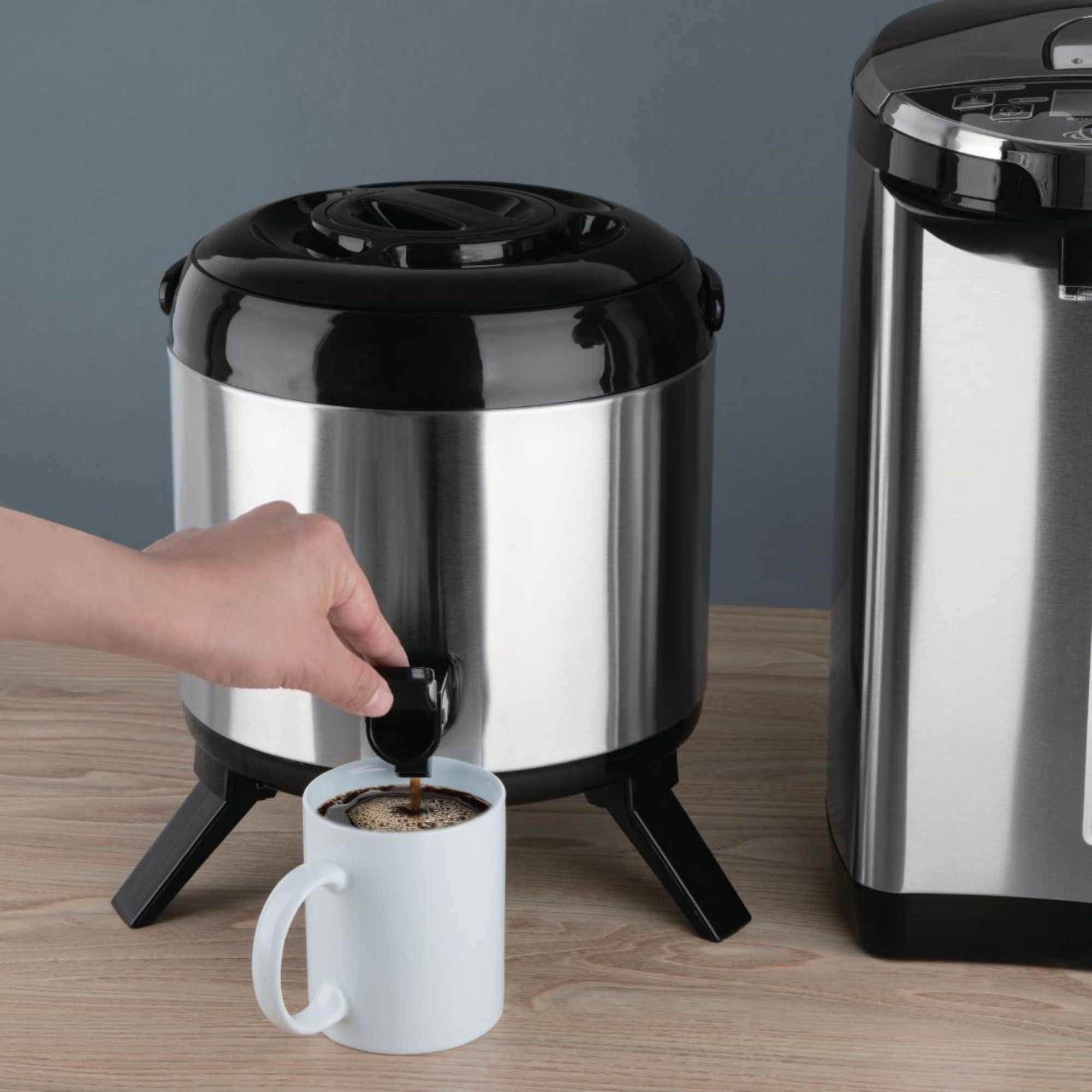 Picture of Olympia Stainless Steel Double-Wall Beverage Dispenser 6Ltr