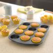 Picture of Circulon Carbon Steel Muffin Tin 12 Cup - DE505