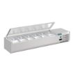 Picture of Polar G-Series Countertop Prep Fridge with Lid 6x 1/4GN - DA680