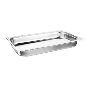 Picture of Nisbets Essentials Stainless Steel 1/1 Gastronorm 65mm (Pack 3)